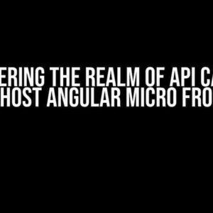 Conquering the Realm of API Calls in Localhost Angular Micro Frontend