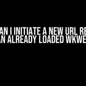 How Can I Initiate a New URL Request Using an Already Loaded WKWebView?