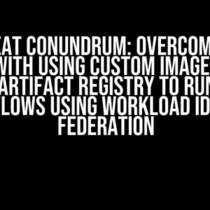 The Great Conundrum: Overcoming the Issue with Using Custom Images from Google Artifact Registry to Run Github Workflows using Workload Identity Federation