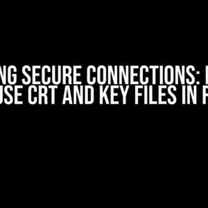 Unlocking Secure Connections: Python – How to Use CRT and Key Files in Requests